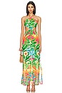 view 2 of 4 Palm Breeze Cut Out Long Dress in Multicolor
