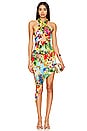 view 1 of 4 Birds Of Paradise Halter Neck Cut Out Midi Dress in Multicolor