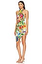 view 3 of 4 Birds Of Paradise Halter Neck Cut Out Midi Dress in Multicolor