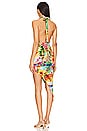 view 4 of 4 Birds Of Paradise Halter Neck Cut Out Midi Dress in Multicolor