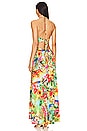 view 3 of 3 Birds Of Paradise Bandeau Cut Out Front Slit Dress in Multicolor