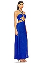 view 2 of 4 Brilla Double Loop Long Dress in Electric Blue