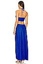 view 3 of 4 Brilla Double Loop Long Dress in Electric Blue