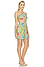 view 2 of 4 Hibiscus Dream Ring Cut Out Short Dress in Multicolor
