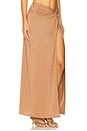 view 2 of 6 Twist Front Skirt in Brown