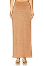 view 4 of 6 Twist Front Skirt in Brown