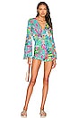view 1 of 4 Bell Sleeve Romper in Multicolor