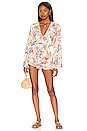 view 1 of 4 Bell Sleeve Romper in Il Mare