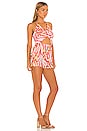 view 2 of 3 Front Twist Halter Short Romper in Love Me Wild