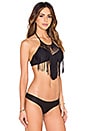 view 2 of 4 TOP BIKINI HEART OF A HIPPIE in Black