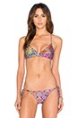 view 1 of 4 Gipsy Soul Cross Over Bikini Top in Multicolor