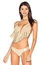 view 1 of 4 TOP BIKINI CON FLECOS HEART OF A HIPPIE in Gold Rush