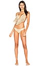 view 4 of 4 TOP BIKINI CON FLECOS HEART OF A HIPPIE in Gold Rush