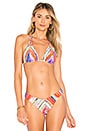 view 1 of 5 TOP BIKINI REVERSIBLE ZIG ZAG in Multicolor