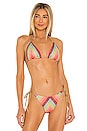 view 1 of 5 Muse Feels Triangle Bikini Top in Multicolor