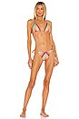 view 4 of 5 Muse Feels Triangle Bikini Top in Multicolor