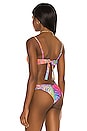 view 3 of 4 V Splice Bikini Top in Wild Waters
