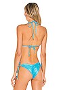 view 4 of 5 Triangle Bikini Top in Aquamarine