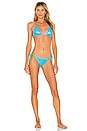 view 5 of 5 Triangle Bikini Top in Aquamarine