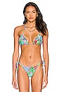 view 1 of 7 Reversible Triangle Bikini Top in Multicolor