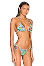 view 3 of 7 Reversible Triangle Bikini Top in Multicolor