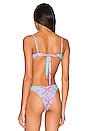 view 3 of 5 Minimal Balconette Bikini Top in Multicolor