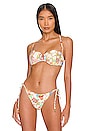 view 1 of 5 Scalloped Balconette Bikini Top in Il Mare