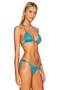 view 2 of 4 HAUT DE MAILLOT DE BAIN SEAMLESS TRIANGLE in Azure