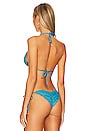 view 3 of 4 HAUT DE MAILLOT DE BAIN SEAMLESS TRIANGLE in Azure