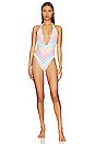 view 1 of 3 MAILLOT UNE PIÈCE DÉCOLLETÉ V PROFOND LULI POP in Multicolor