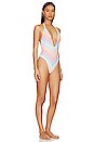 view 2 of 3 MAILLOT UNE PIÈCE DÉCOLLETÉ V PROFOND LULI POP in Multicolor