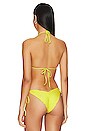view 3 of 5 Chasing Stars Triangle Top in Neon Yellow
