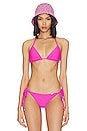 view 1 of 4 TOP TRIANGULAR SIN COSTURAS AMAZONIA in Pink Orchid