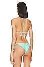 view 3 of 5 Forever Luli Wavy Luxe Bikini Top in Aqua