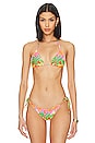 view 1 of 5 Palm Breeze Wavy Luxe Bikini Top in Multicolor