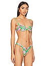 view 2 of 4 Strawberry Fields Wavy Luxe Bikini Top in Multicolor