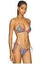view 2 of 5 Seamless Triangle Top in Multicolor