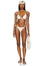 view 4 of 5 Molded Push Up Bandeau Halter Top in Gold
