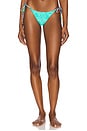 view 2 of 5 Seamless Reversible Ruched Back Brazilian Tie Side Bottom in Multicolor