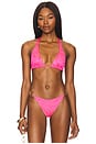 view 1 of 5 Ring Triangle Halter Top in Pink Sugar