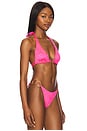 view 2 of 5 Ring Triangle Halter Top in Pink Sugar