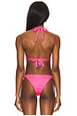 view 3 of 5 Ring Triangle Halter Top in Pink Sugar
