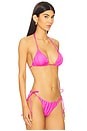 view 2 of 5 Seamless Triangle Top in Fuchsia