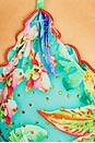 view 5 of 5 Caribbean Fantasy Triangle Bikini Top in Multicolor