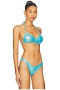 view 2 of 5 HAUT DE MAILLOT DE BAIN LUMINOUS in Metallic Blue