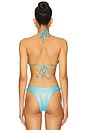 view 3 of 5 HAUT DE MAILLOT DE BAIN LUMINOUS in Metallic Blue
