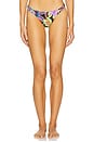 view 1 of 4 Neon Nights Cut Out Moderate Bikini Bottom in Multicolor