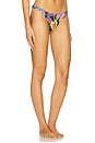 view 2 of 4 Neon Nights Cut Out Moderate Bikini Bottom in Multicolor