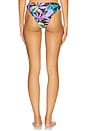 view 3 of 4 Neon Nights Cut Out Moderate Bikini Bottom in Multicolor