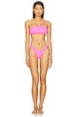 view 4 of 4 Asymmetric Ring Bikini Top in Blazing Pink